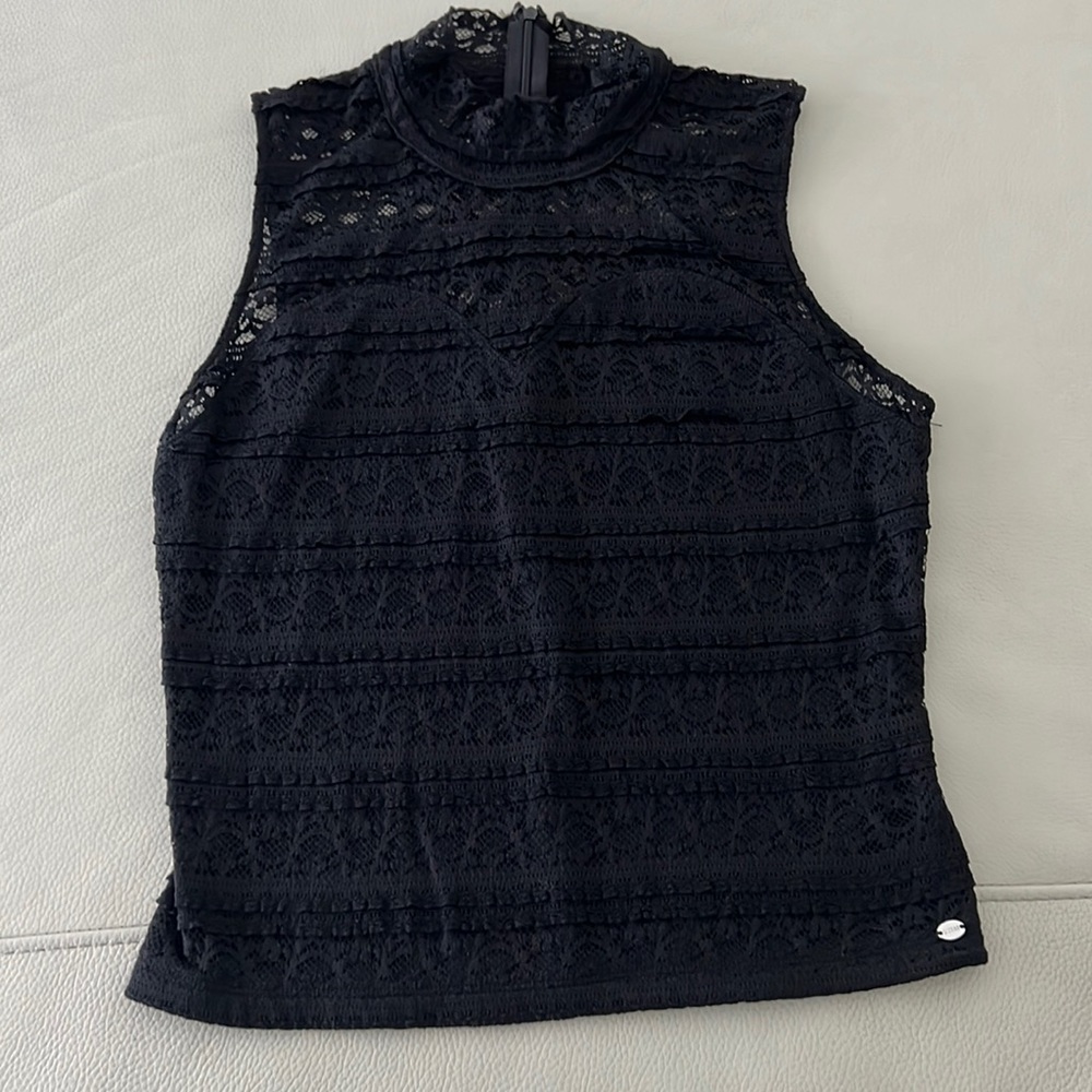 Guess Turtleneck Lace Top